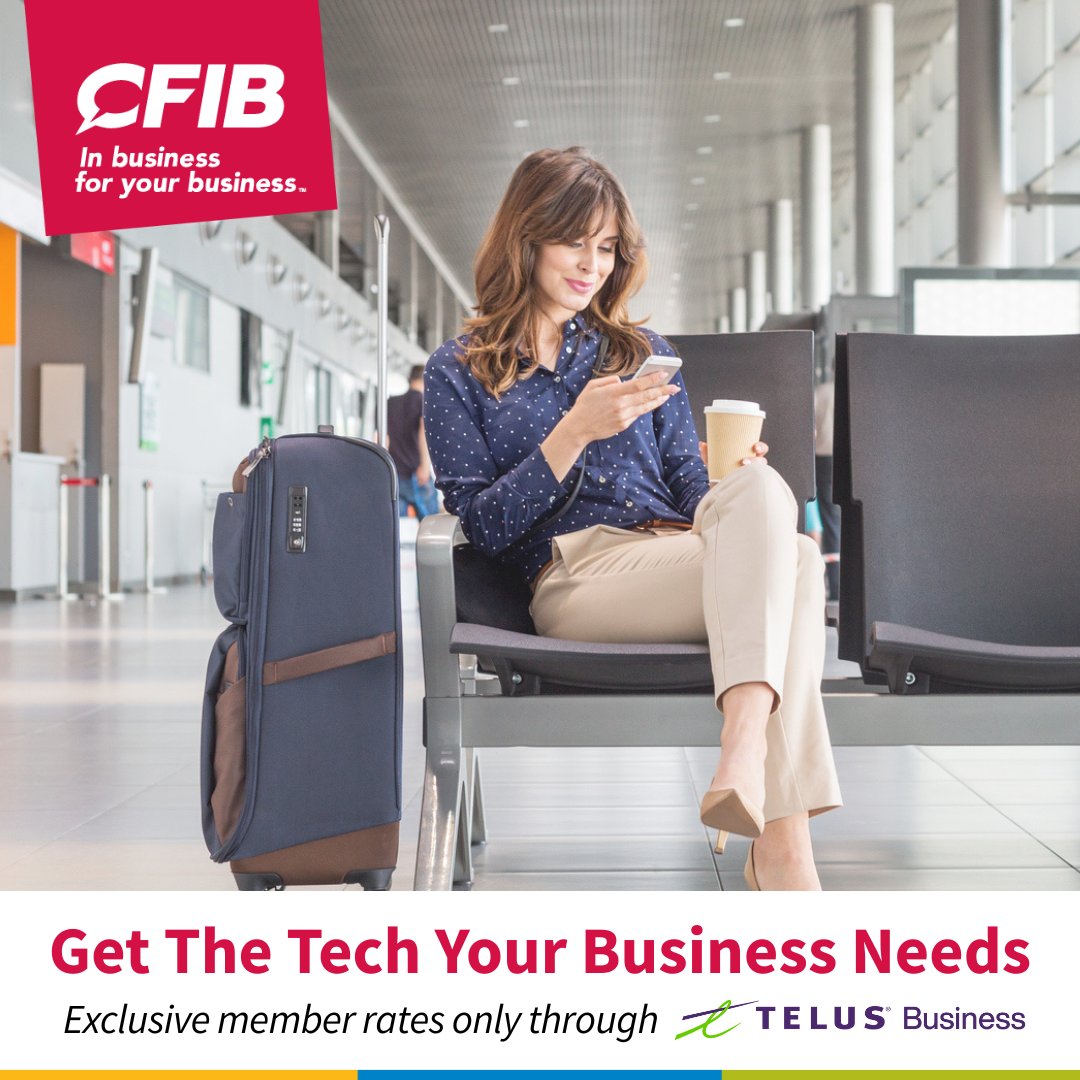 📱 #CFIB members can now tap into exclusive <a href="/TELUSBusiness/">TELUS Business</a> discounts to stay connected across North America without stretching the budget. 💼 Built for busy #entrepreneurs. Available for new and existing customers. Terms and conditions apply. 🔗 Log into your member portal today