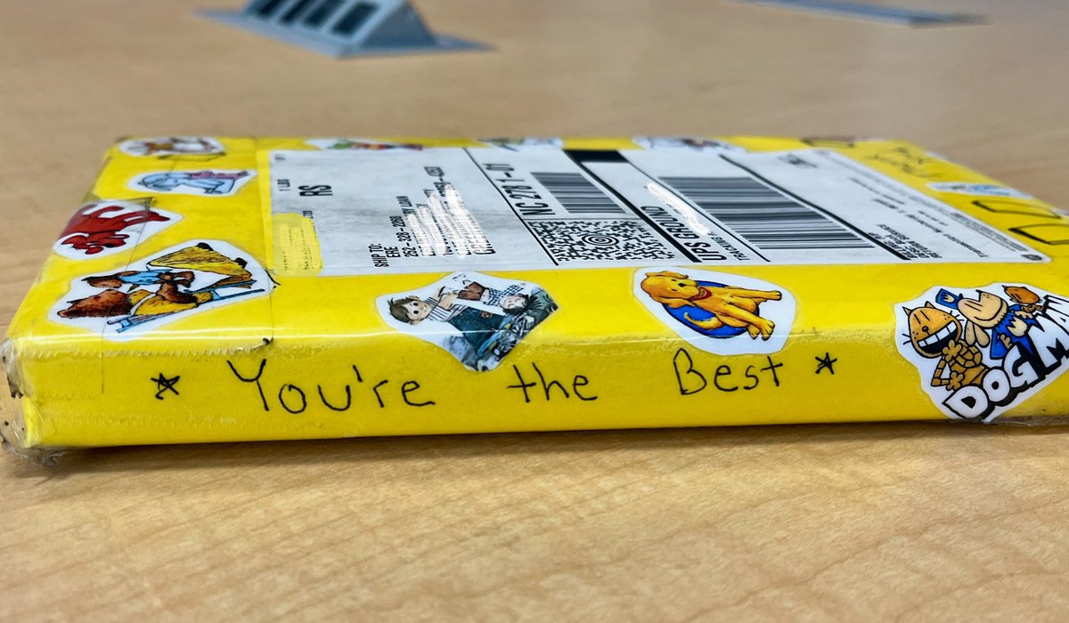 This was wrapped and returned to #ARRRGH Interlibrary Loan with 3 words to describe the ILL service and #ECU Libraries ...

"You're the best" 
😃 🏴‍☠️