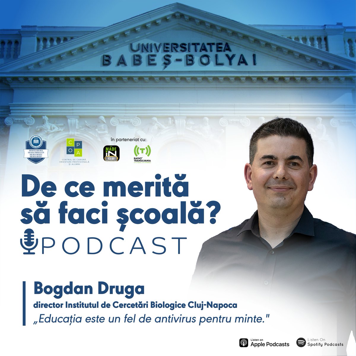 Poate educația să devină un „antivirus pentru minte” și fundația unei cariere cu sens?  🎓✨
Ascultă cel mai recent episod și lasă-te inspirat să-ți conturezi propria viziune asupra carierei și a vieții! 🔗linktr.ee/UBBFSEGA