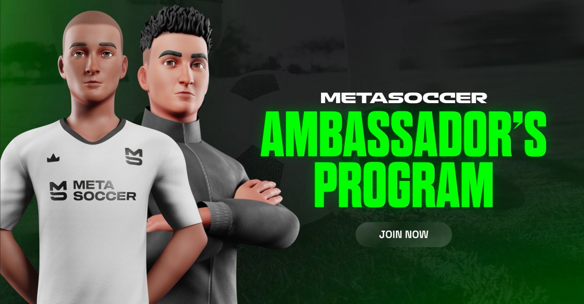 MetaSoccer Ambassador Program S1 is about to kick off!

We’re looking for top-tier KOLs who want to support <a href="/playmetasoccer/">MetaSoccer</a> and create educational content &amp; guides.

⚽ Monetize your influence while supporting the future of fútbol gaming.

Interested? Apply here 👉