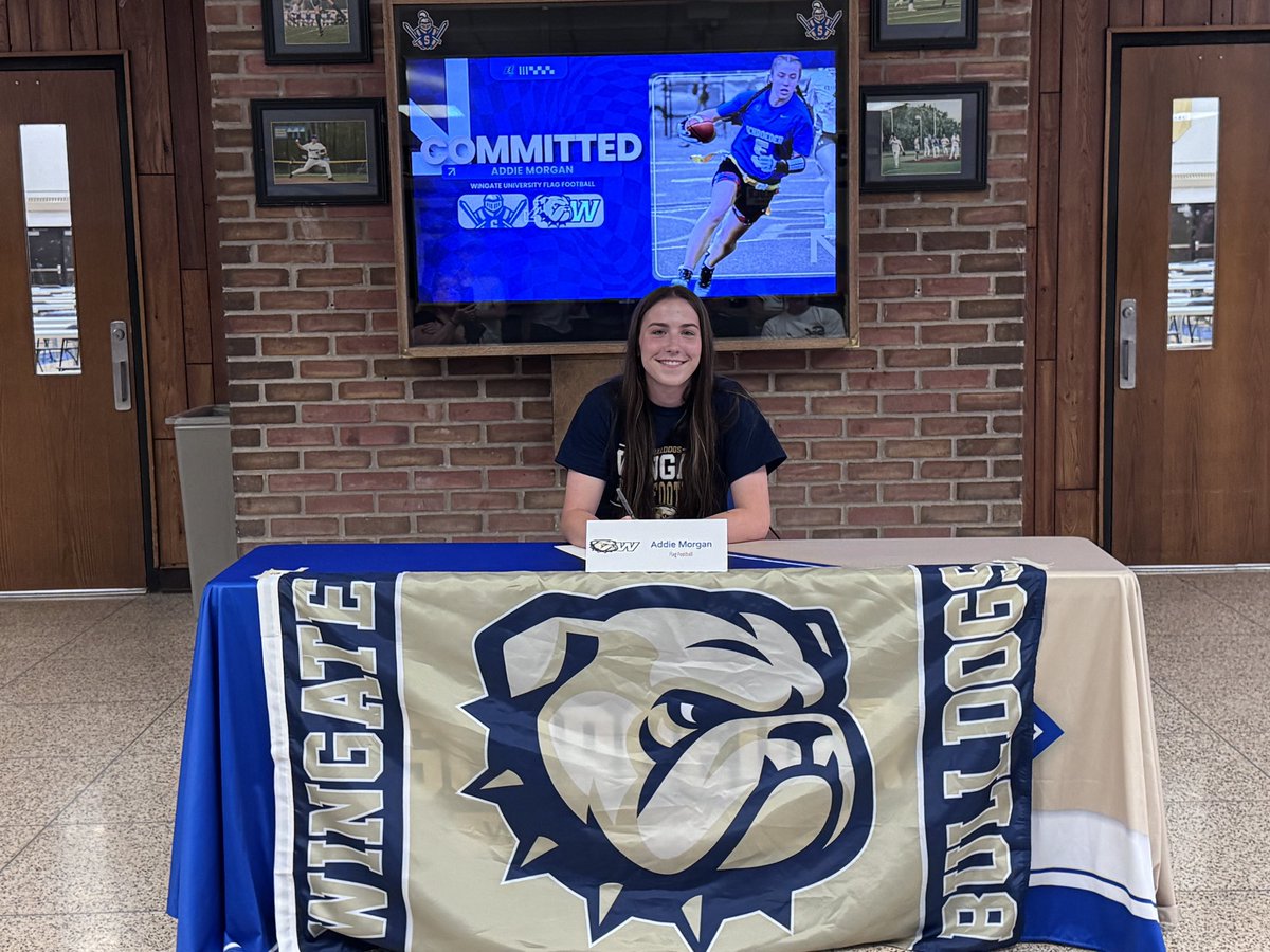 Schroeder Athletics (@schroedersports) on Twitter photo Congrats to Addie! She’s our first ever Flag Football signee. An outstanding career for an outstanding person… <a href="/WU_Bulldogs/">Wingate Bulldogs</a> - take good care of her! ⚔️ Congrats to Addie! She’s our first ever Flag Football signee. An outstanding career for an outstanding person… <a href="/WU_Bulldogs/">Wingate Bulldogs</a> - take good care of her! ⚔️