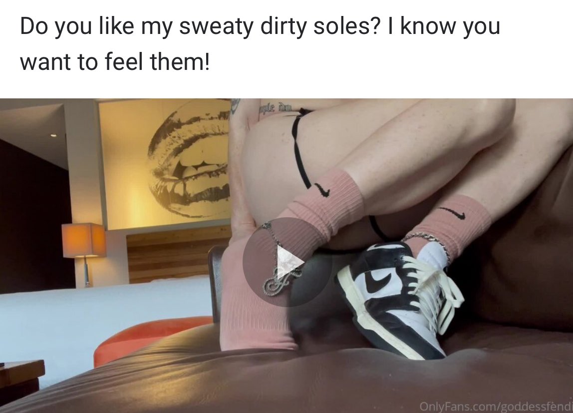 This was a sexy sweaty sock removal on my OF