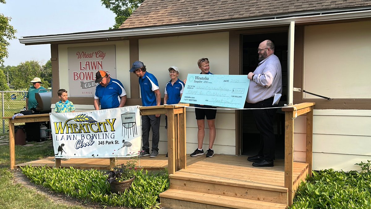 WestobaCU's tweet photo. Rolling in the wins. 🏆 We’re proud to support the Wheat City Lawn Bowling Club for an evening event of game action, refreshments and community spirit on National Lawn Bowling Day! 

See the highlights 📷 

#WestobaWay https://t.co/XvIOkyHXdm