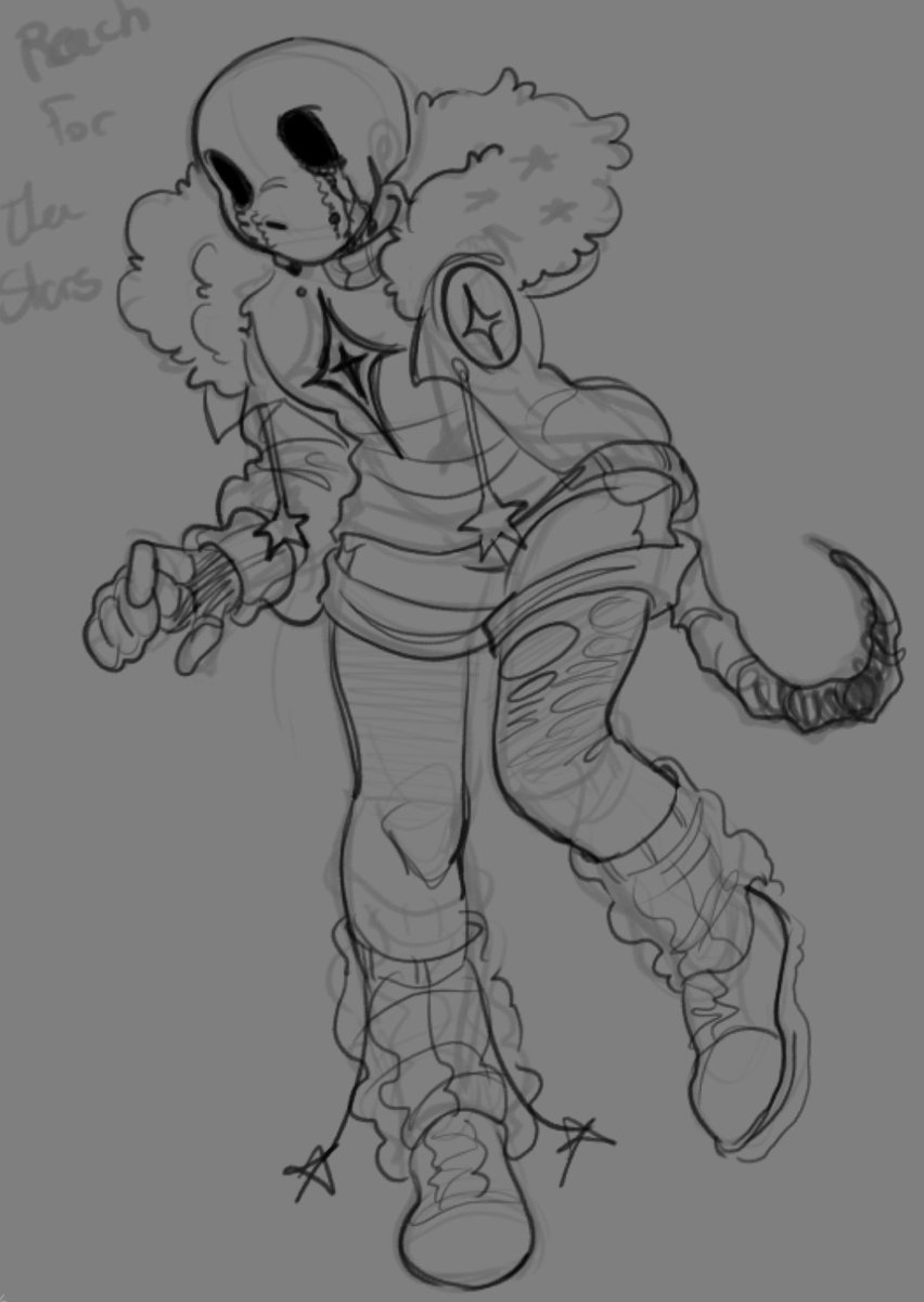 PUPP0CCINO's tweet image. Your eyes shine, like a thousand little stars 

Outerkiller design cuz It popped up in my head last night 
#outerkiller #killersans #utmv #undertale #outertale