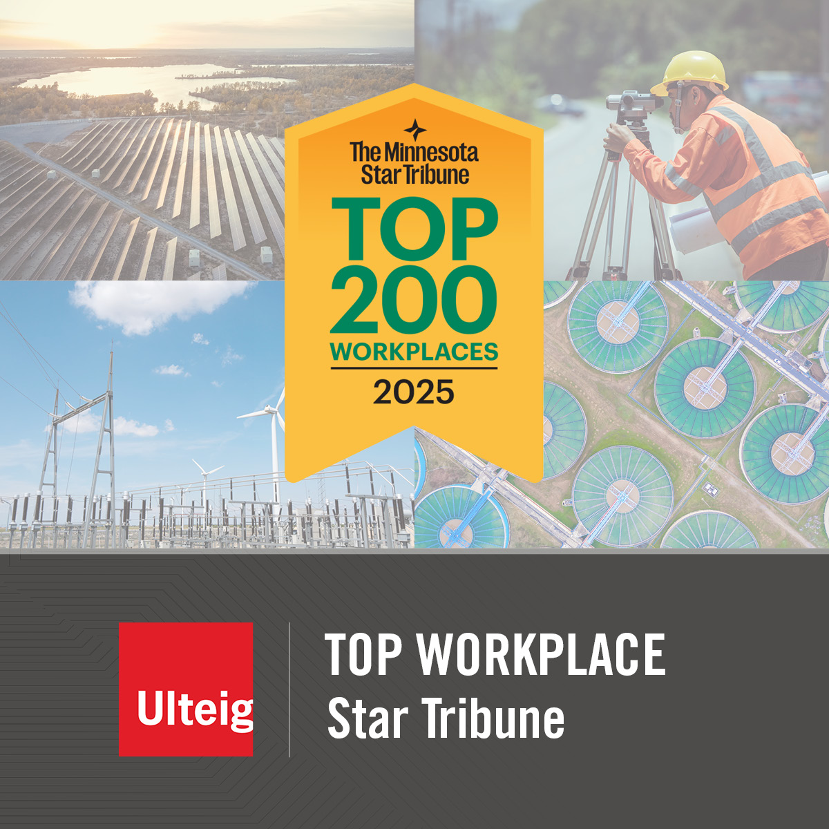 #Ulteig ranks 39 in the 2025 list of Top Workplaces by the Minnesota @Star Tribune! Our eleventh time on the
list, thanks to our Minnesota team's commitment to a thriving work environment.
ulteig.com/knowledge/ulte…

#TopWorkplace #TeamUlteig