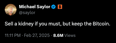 Would you sell a kidney for 2 Bitcoin?