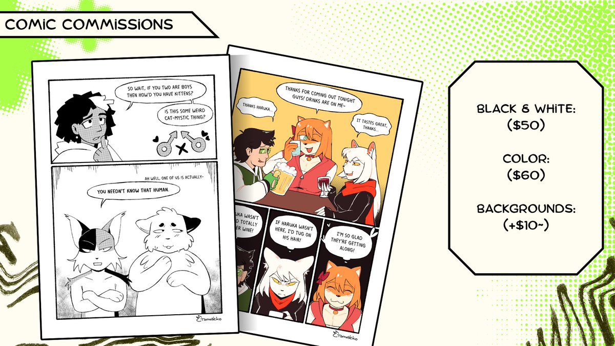 tomaneko_art's tweet image. My commissions are open!! If you're interested feel free to DM me here or on discord (tomaneko.) :D
#commissionopen