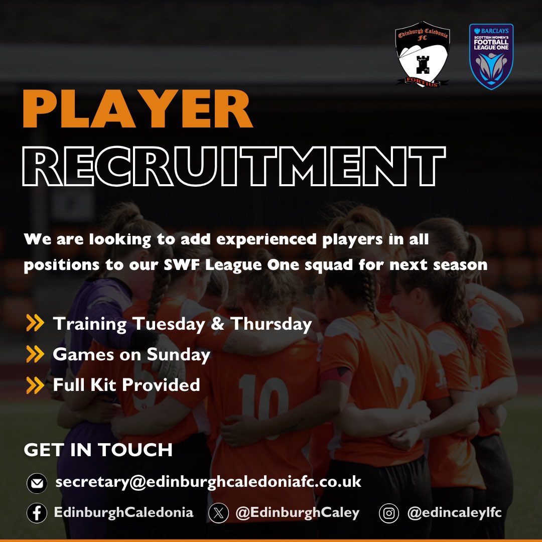 We are looking for committed and talented players to join our squad. 

Whether you're an experienced player looking for a new challenge or looking for the next step in your development, we’d love to hear from you.

Fill out the form or drop us a message 

forms.gle/Nw9iBr6DjcnxDR…