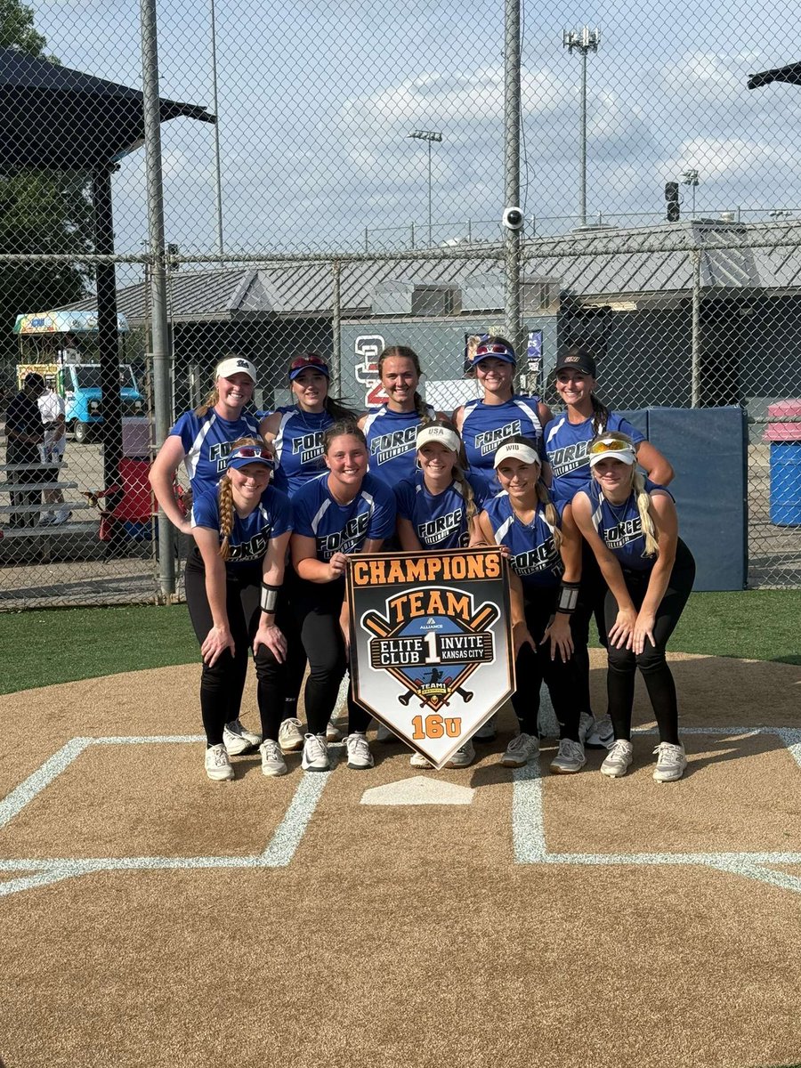First tournament back!! <a href="/ILForce16u/">Illinois Force 16U National (Hutchinson)</a> 8-0-2 with a first place finish! Let’s keep it going in Chattanooga! <a href="/UNISoftball/">UNI Softball</a> <a href="/CoachMWright3/">Monica Wright</a> <a href="/OJadams01/">Ozzie Adams</a> <a href="/KAlstott/">Kyle Alstott</a>