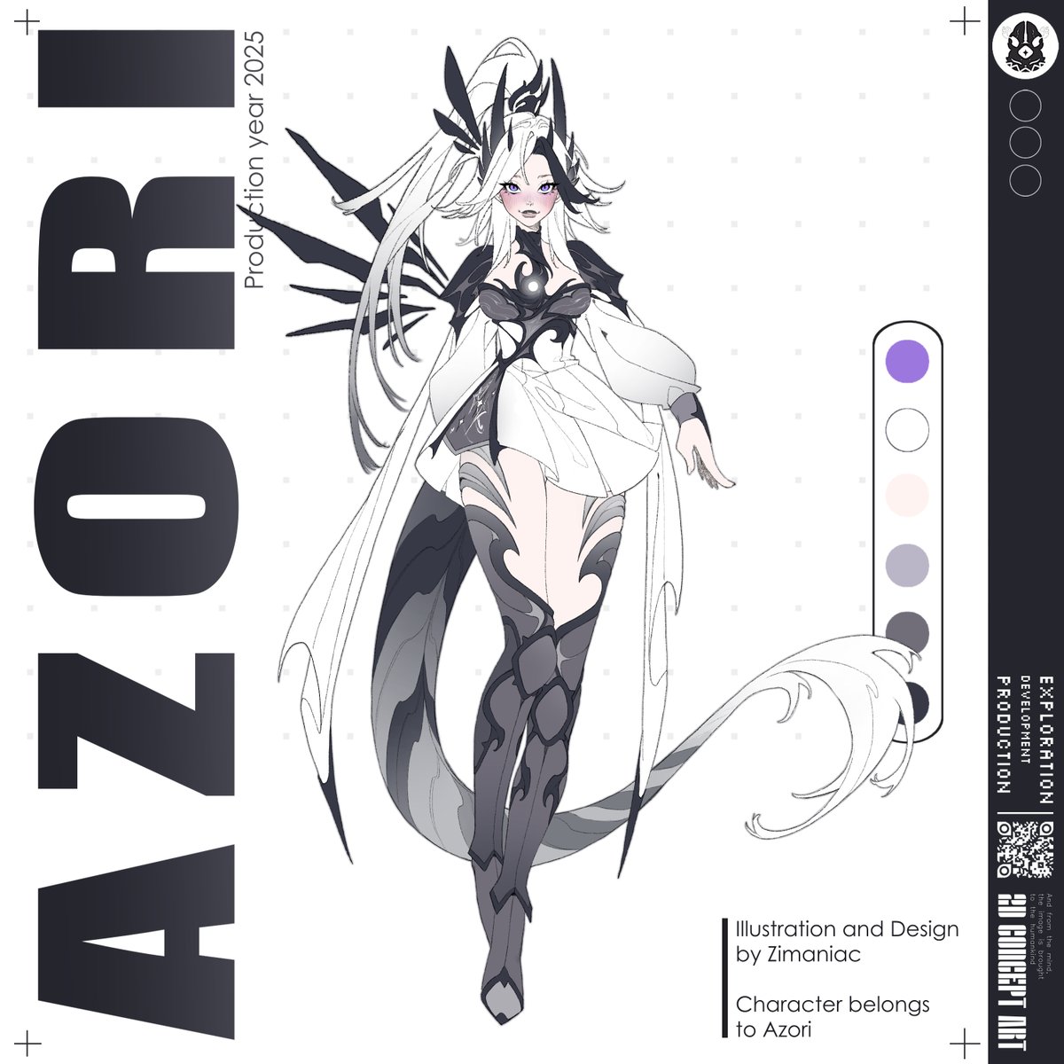 zimaniac_'s tweet image. Sheโs the reason stars go missing at night ~ ๐ซ
- amazing design commission for @azorix_exe ๐ค
#conceptart #art #zimaniac #vtuber #ocdesign #digitalart #CharacterDesign #commissionart