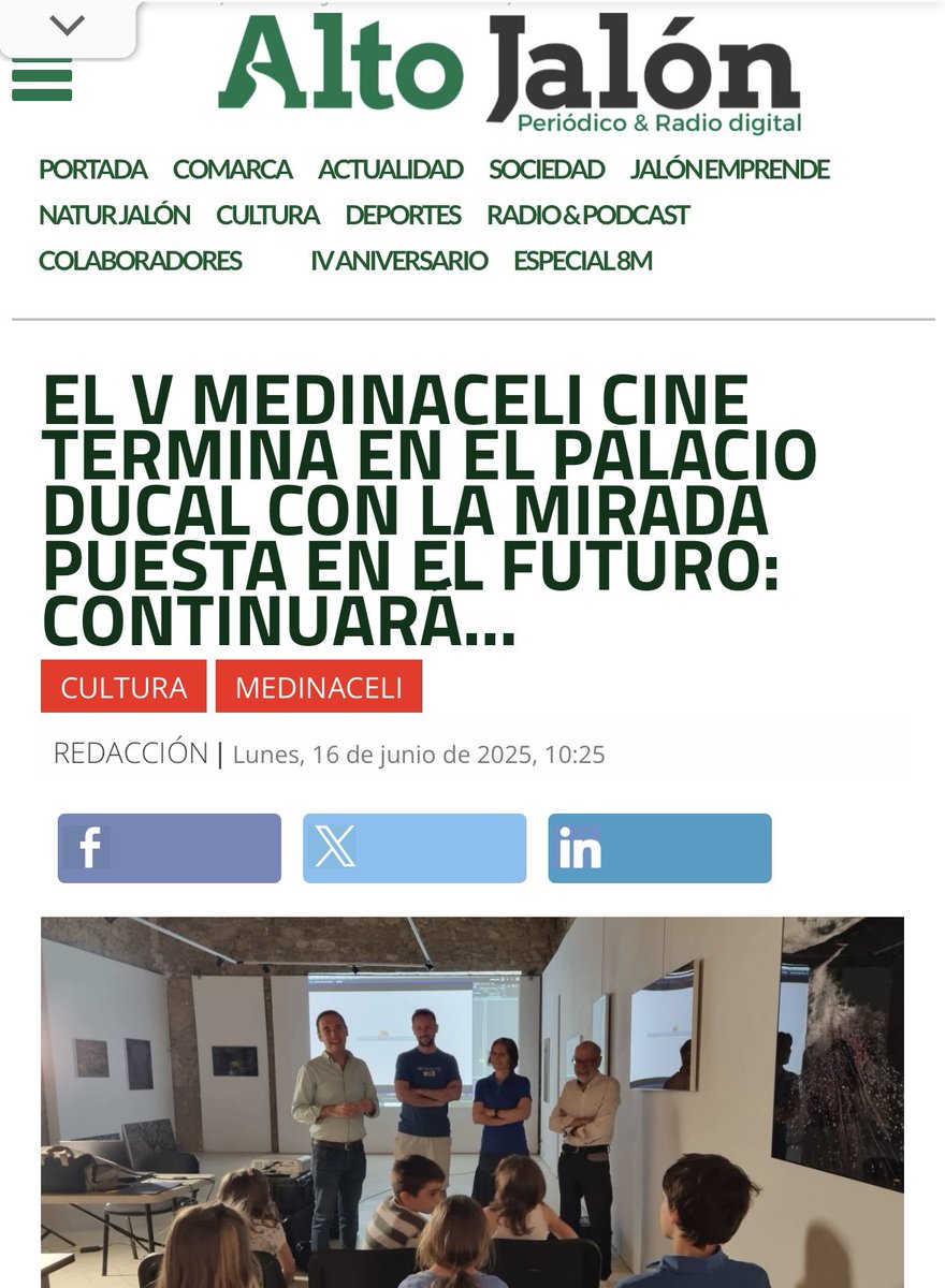 CINETDM's tweet image. 🎬✍🏼Último día de la quinta edición de Medinaceli CINE. Taller de “stop motion” para niños y mesa redonda para el debate y la reflexión. 
▶️elaltojalon.es/texto-diario/m… vía @elaltojalon @Ayto_Soria