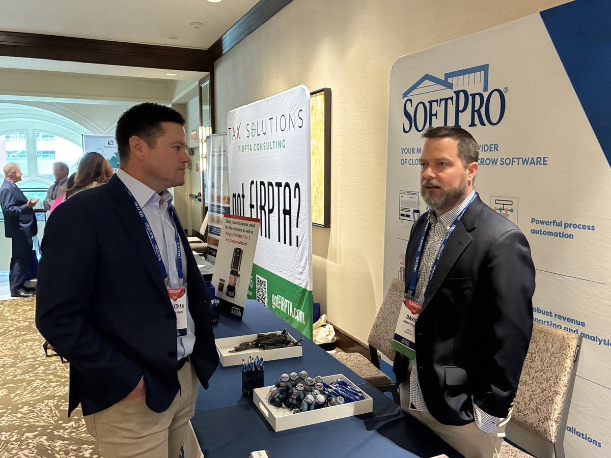 DoddFrankUpdate's tweet image. We really appreciate our exhibitors at @TheSummit_NS3 including @SoftProSoftware @ClosingLock #Settlor #Deluxe #moretocome #NS32025