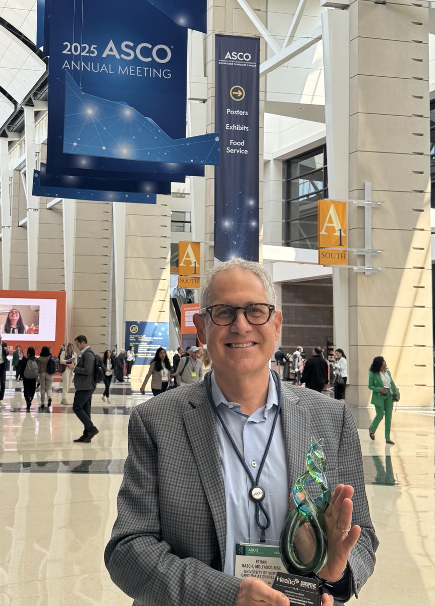 Congratulations to UNC Lineberger’s <a href="/EthanBasch1/">Ethan Basch</a>, MD, MSc, FASCO and the e-PRO initiative on receiving the Clinical Innovation Award from <a href="/GoHealio/">Healio</a> and City of Hope! This honor recognizes groundbreaking work to improve patient care through electronic patient-reported outcomes.