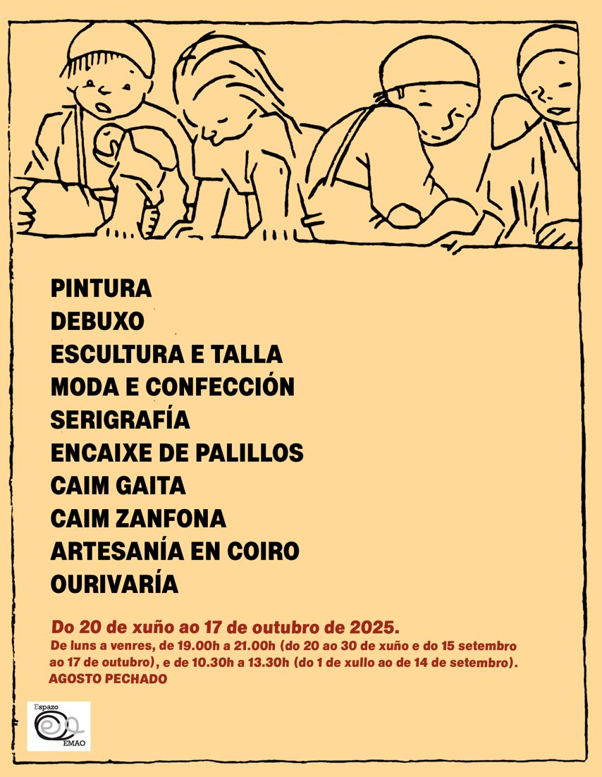 Esta tarde ás 19:00h na Escola municipal de Artes e Oficios (EMAO) acto de inauguración da Exposición "Castelao na EMAO"