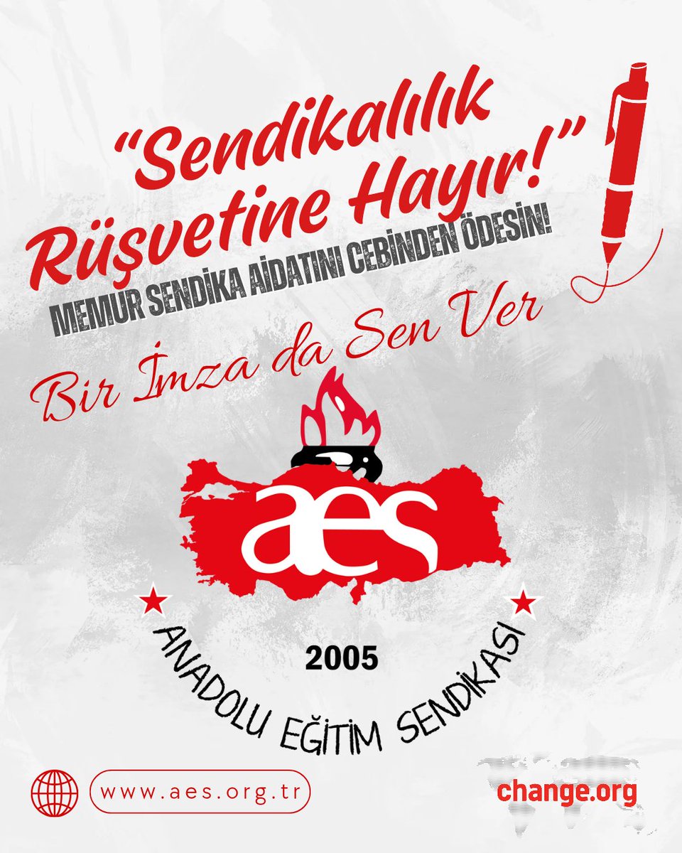 “Sendikalılık Rüşvetine Hayır!”

Memur Sendika Aidatını Cebinden Ödesin!

Bir İmza da Sen Ver

Sendika üyesi kamu görevlilerine aylık olarak “toplu sözleşme ikramiyesi” adıyla verilen ödenti temsil yarışındaki konfederasyonlar arasında rekabet konusudur. Uluslararası Çalışma