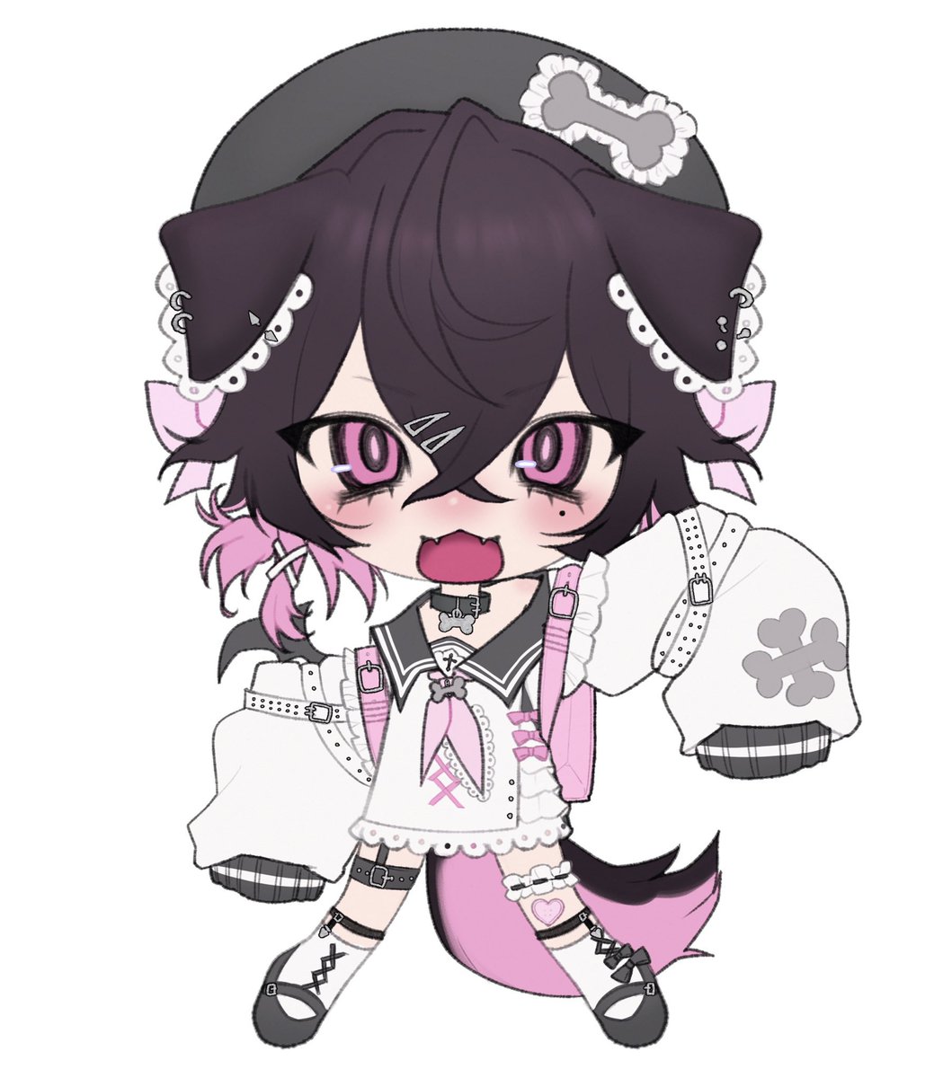 Since I'll be at Offkai this week, you're free to ask for a photo if you want! (*´∀`)♪ As long as you ask first! 🦴

Gifts are okay but no food items. I'll be posting my cosplay the day of so you can look out for me~ 

illust: @/baumkuxen