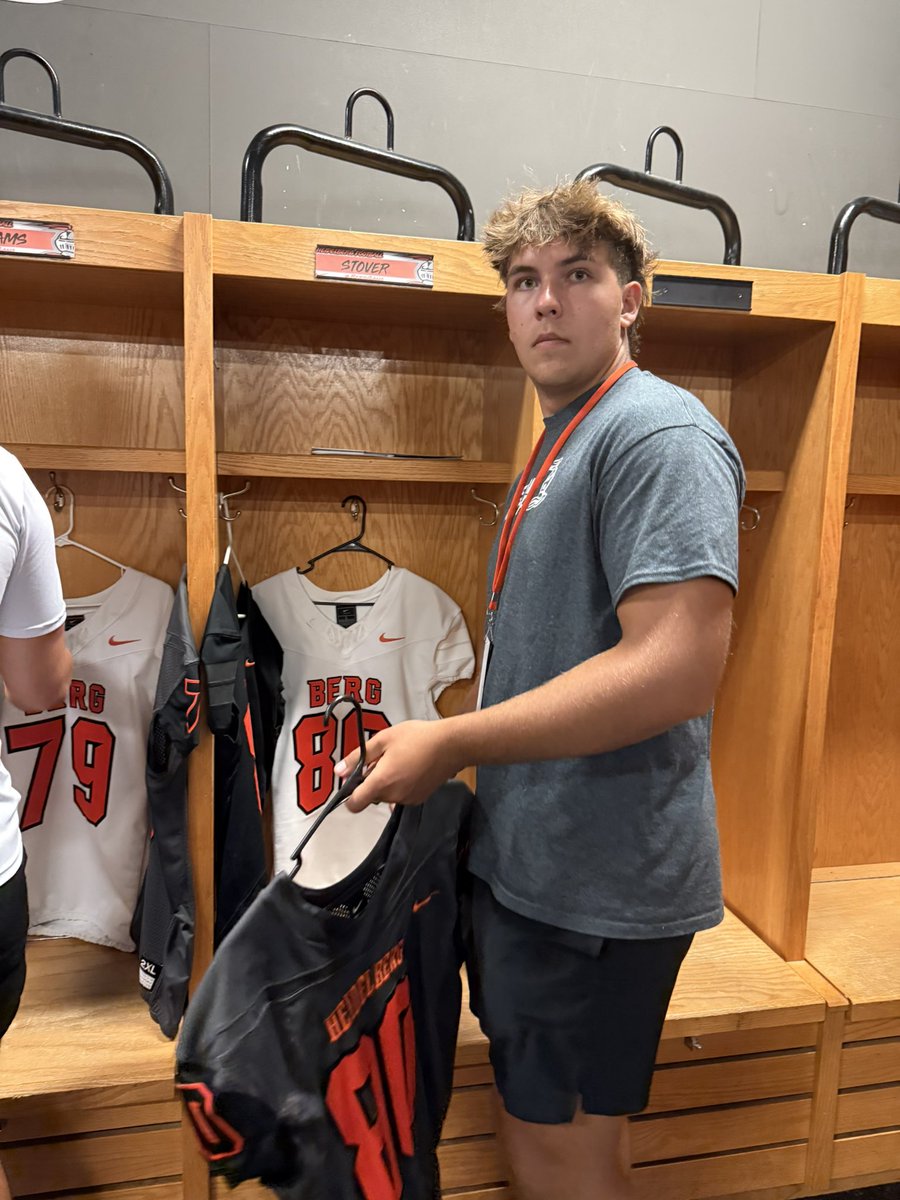 Official Visit Today! Had a Great time!  <a href="/BergFootball/">Heidelberg Football</a> <a href="/Coach_Donaldson/">Scott Donaldson</a>
