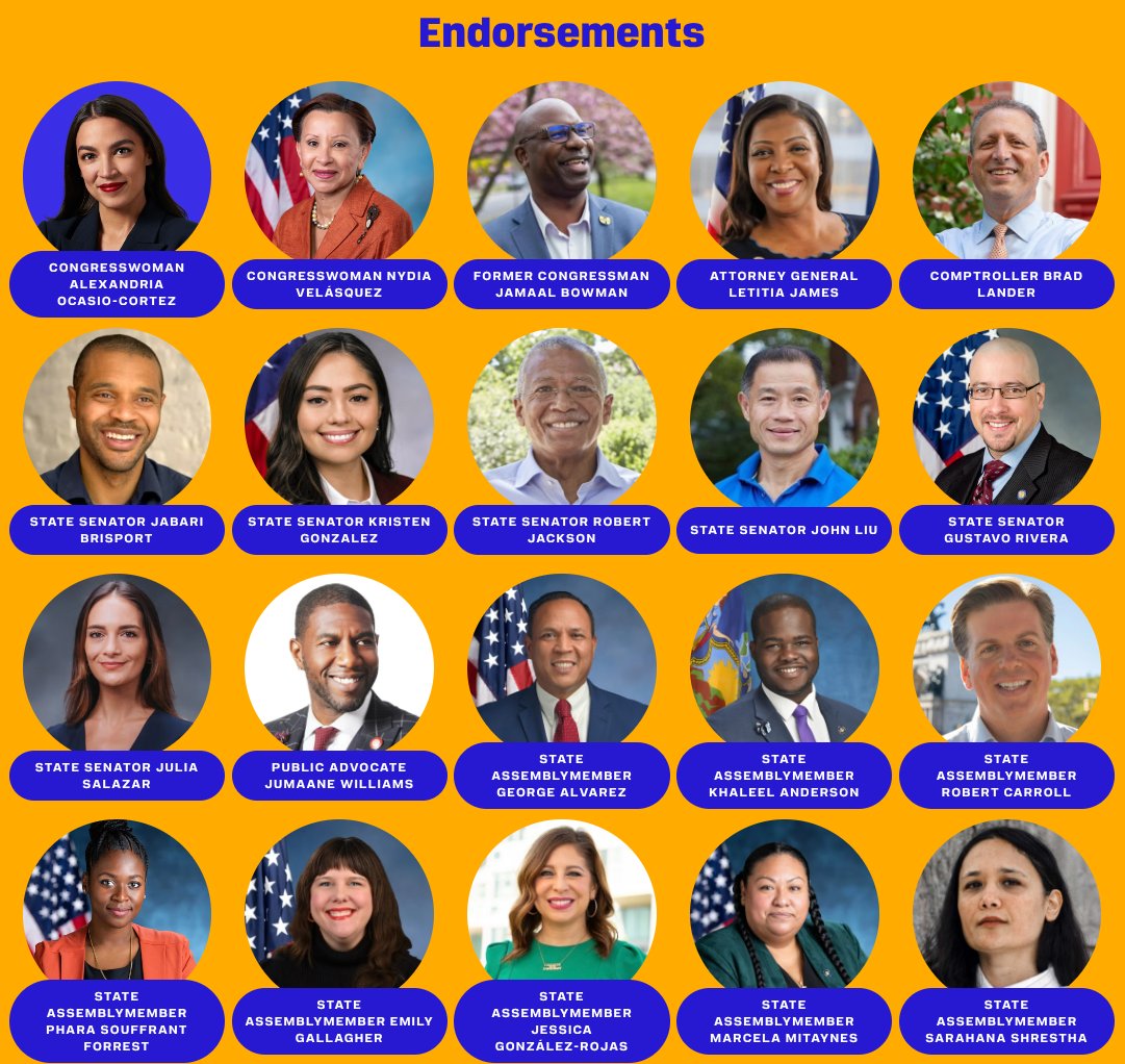 JabariBrisport's tweet photo. Don't stress over who hasn't endorsed Zohran. Here's who has. https://t.co/Kexq99snBI