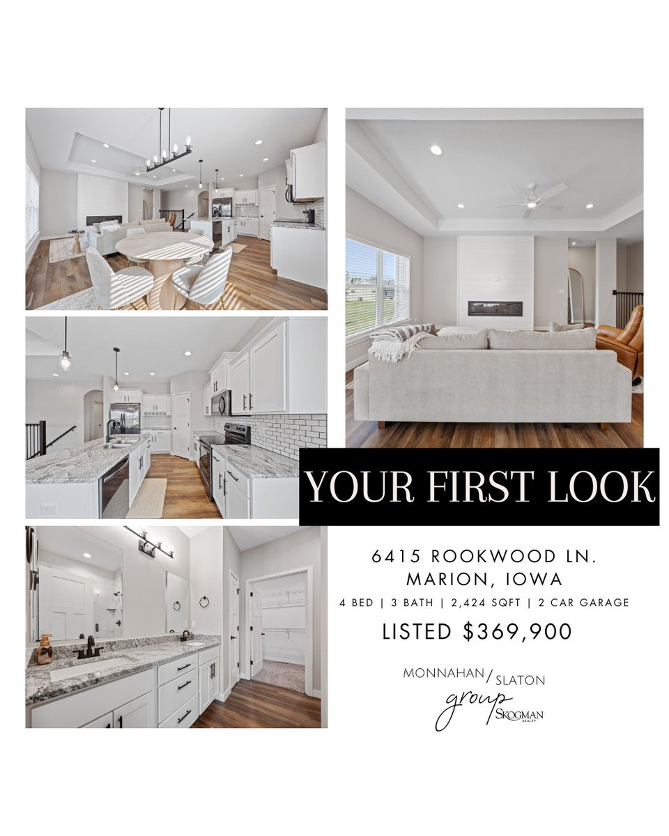 MonnahanSlaton's tweet photo. Move-in ready + loaded with upgrades: custom patio, electric fireplace, soft-close cabinets, finished basement. $369,900 
View link in bio for all the info.
Info provided by Jill Monnahan &amp; Jacey Slaton, REALTORS® with Skogman Realty, Licensed in the State of Iowa https://t.co/FQoA8YsxK5