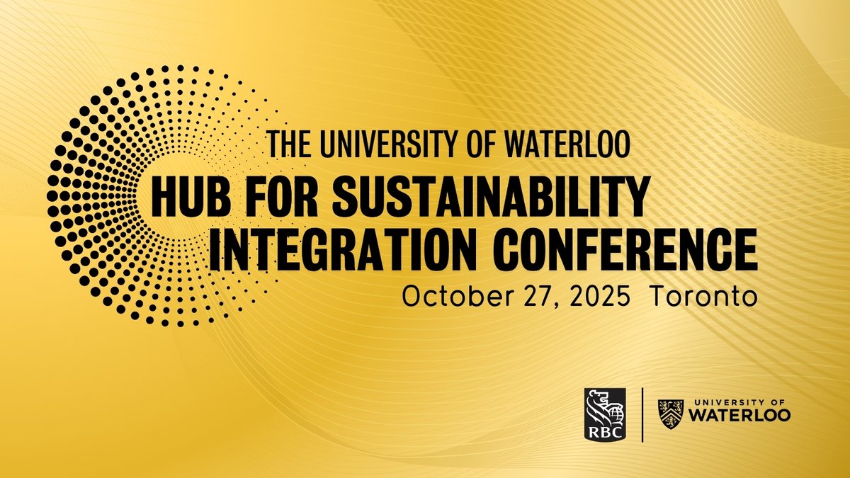 UWaterloo SAF (@uwaterloosaf) on Twitter photo Registration is open for the 2025 Sustainability Integration Conference!
Join <a href="/UWaterloo/">University of Waterloo</a>'s Hub for Sustainability Integration & <a href="/RBC/">RBC</a> on Oct 27 to explore how #sustainability can drive innovation and long-term impact.
🌱 uwaterloo.ca/hub-sustainabi…
#HubConference2025 | <a href="/envwaterloo/">Waterloo Environment</a> Registration is open for the 2025 Sustainability Integration Conference!
Join <a href="/UWaterloo/">University of Waterloo</a>'s Hub for Sustainability Integration & <a href="/RBC/">RBC</a> on Oct 27 to explore how #sustainability can drive innovation and long-term impact.
🌱 uwaterloo.ca/hub-sustainabi…
#HubConference2025 | <a href="/envwaterloo/">Waterloo Environment</a>