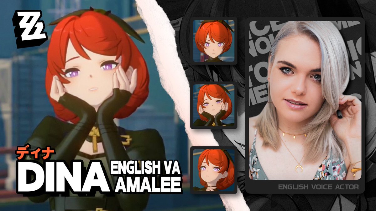 You can hear me as the English voice of Dina in Zenless Zone Zero ♥️ I love this sassy diva~

Huge thank you to <a href="/SoundCadence/">Sound Cadence Studios</a> &amp; <a href="/ZZZ_EN/">Zenless Zone Zero 🎉Season 2🎉</a> for having me! #zzz #zzzero