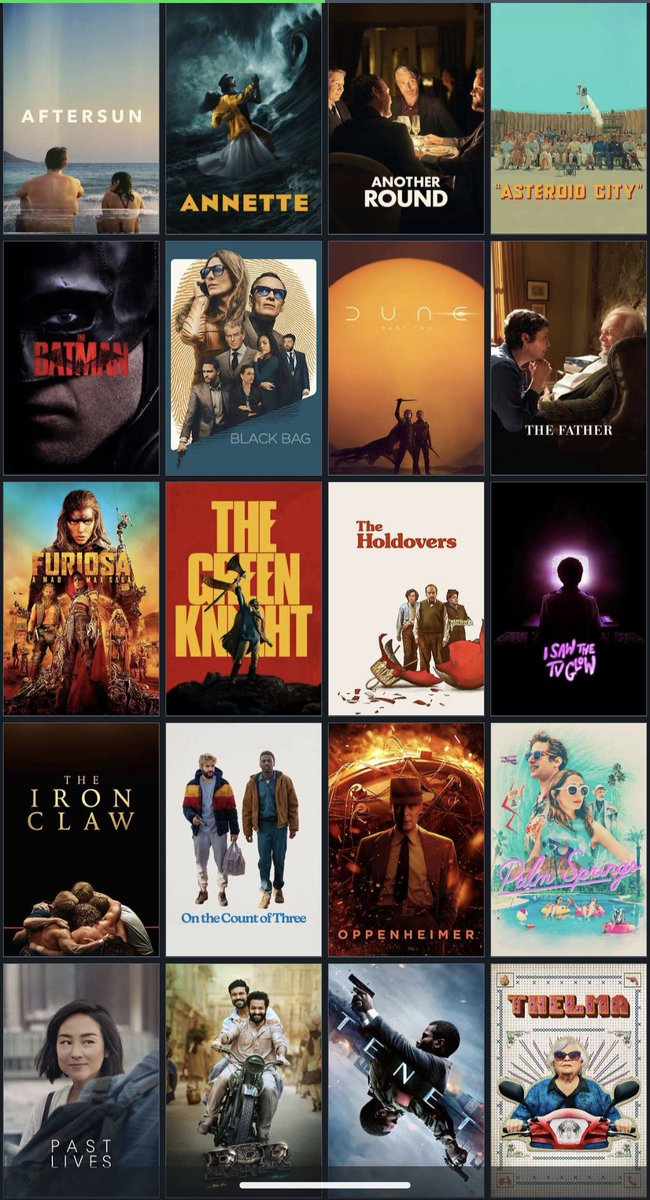 kylethompson32's tweet image. These are my top 20 movies of the 2020s