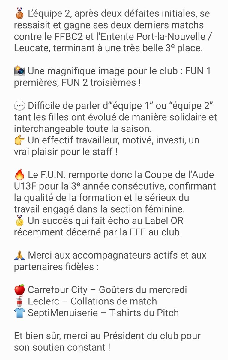 FootballUnionNarbonne tweet media