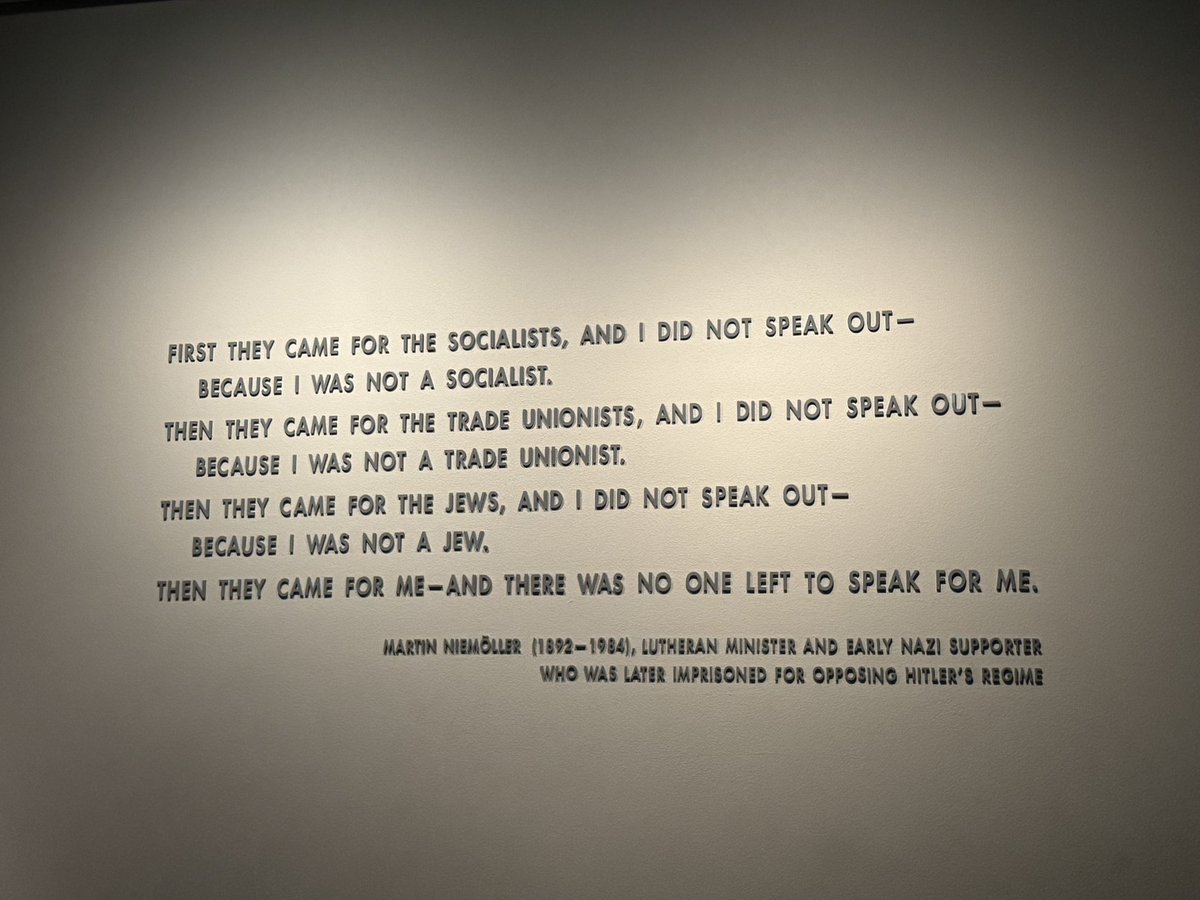 𝟮𝟬𝟮𝟱 𝗡𝗗 𝗬𝗢𝗨𝗧𝗛 𝗧𝗢𝗨𝗥 | 𝗗𝗔𝗬 𝟮 
Today, the ND Youth Tour group visited the U.S. Holocaust Memorial Museum, where they learned about the millions of lives lost and the dangers of hatred, silence and indifference.