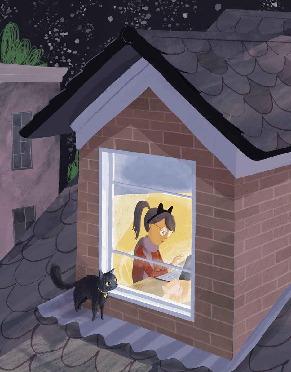 violetlemay's tweet photo. Welcome to your week. Let’s make it a good one. 🙌 #violetlemay #amwriting #amwritingya #amwritingmg #illustration #illustrator #kidlit #mbartists #writer https://t.co/7AEUL7iVva