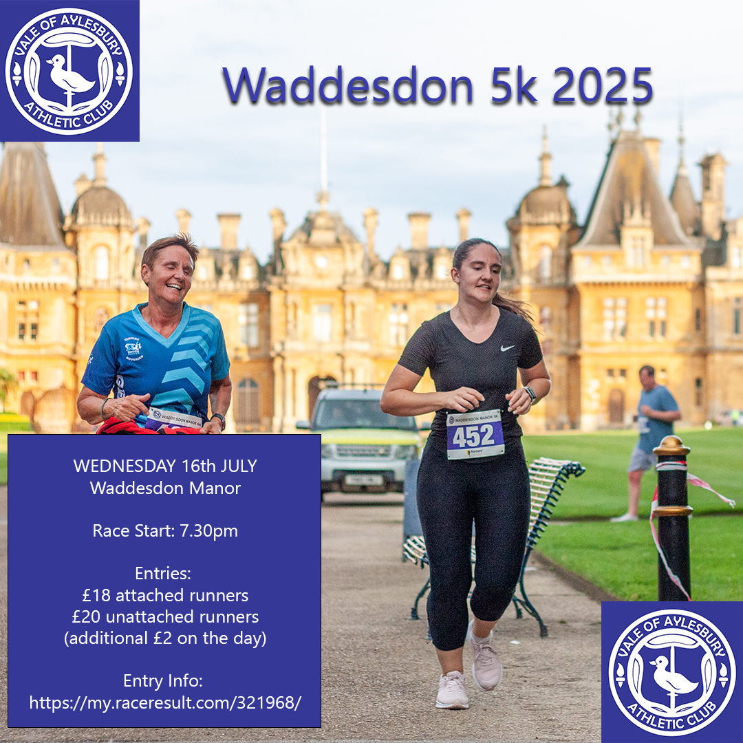 📅 1 month until Waddesdon! 📅

Our ever popular summer 5k road race through the beautiful Waddesdon Manor grounds takes place next month.

Entries are open and spaces are filling up fast!

For full race information, please follow this link:
my.raceresult.com/321968/

#waddesdon5k