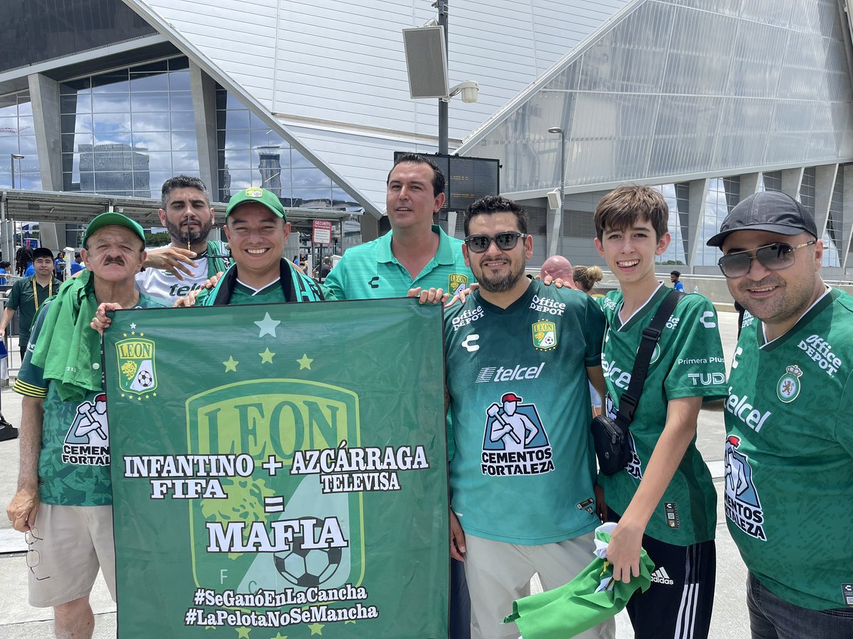 Avant Chelsea-Los Angeles FC à Atlanta, on croise beaucoup de supporters… du Club Leon, disqualifié en mai (même propriétaire que Pachuca, aussi dans la compétition). Le voyage était prévu alors ils sont venus et promettent de chanter pour leur club et contre une “injustice”