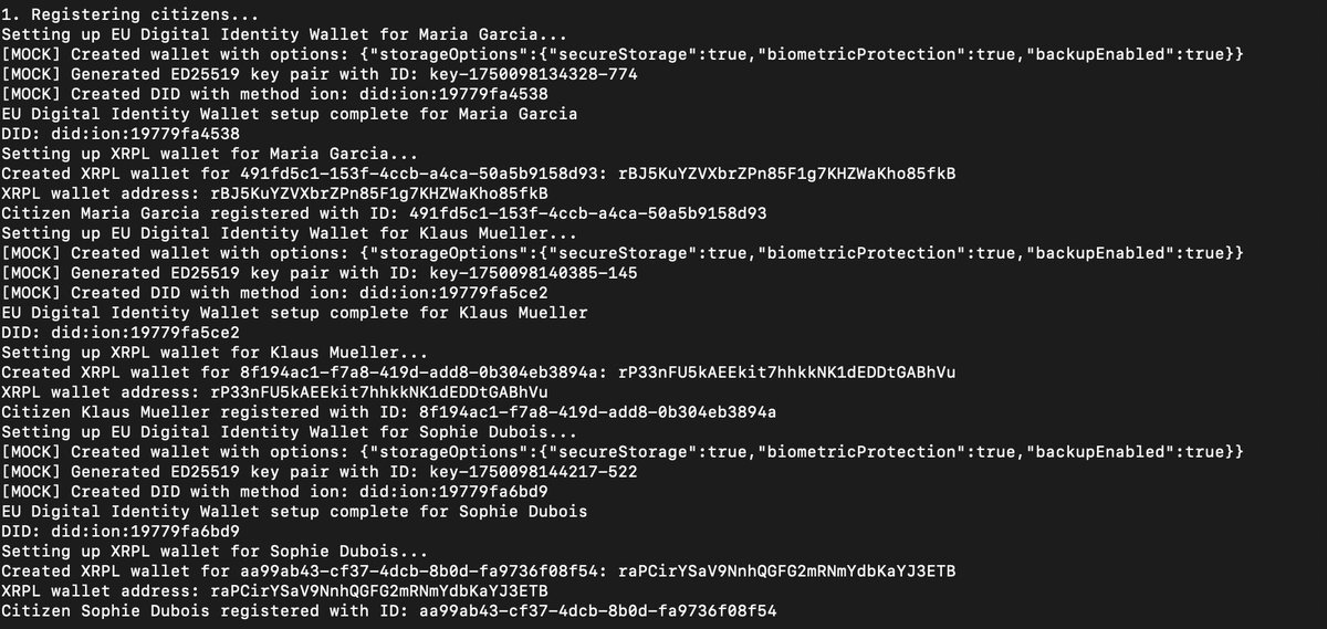 Vagabondappio's tweet image. Vagabond FUSE wallet on XRPL just nailed 11 eIDAS-2 use-cases: cross-border auth/payments, age ID &amp;amp; signatures, digital € issuance, tokenised creds, privacy-safe e-voting + more.  

One solution, zero borders. #XRPL #eIDAS -  Fees payable with $VGB 

testnet.xrpl.org/transactions/F…
