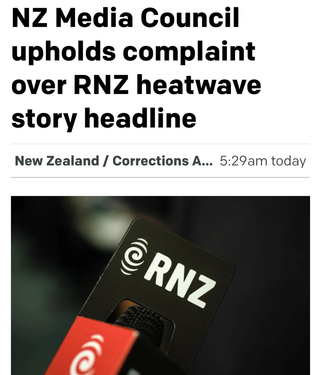 Nice work Ian Wishart <a href="/investigatemag/">Ian Wishart</a> 

“Wishart challenged the claim, citing historical data from the summer of 1934-35, which showed prolonged periods of high temperatures. The average maximum temperature in the 2025 heatwave was 28.46C and in the 1934-35 heatwave it was