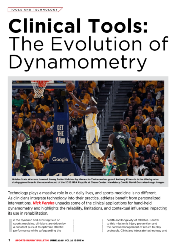 Technology plays a massive role in our daily lives, &amp; sports medicine is no different. As clinicians integrate technology into their practice, athletes benefit. 

Nick Pereira unpacks some of the clinical applications for hand-held dynamometry!
 👀👇

sportsinjurybulletin.com/anatomy/clinic…