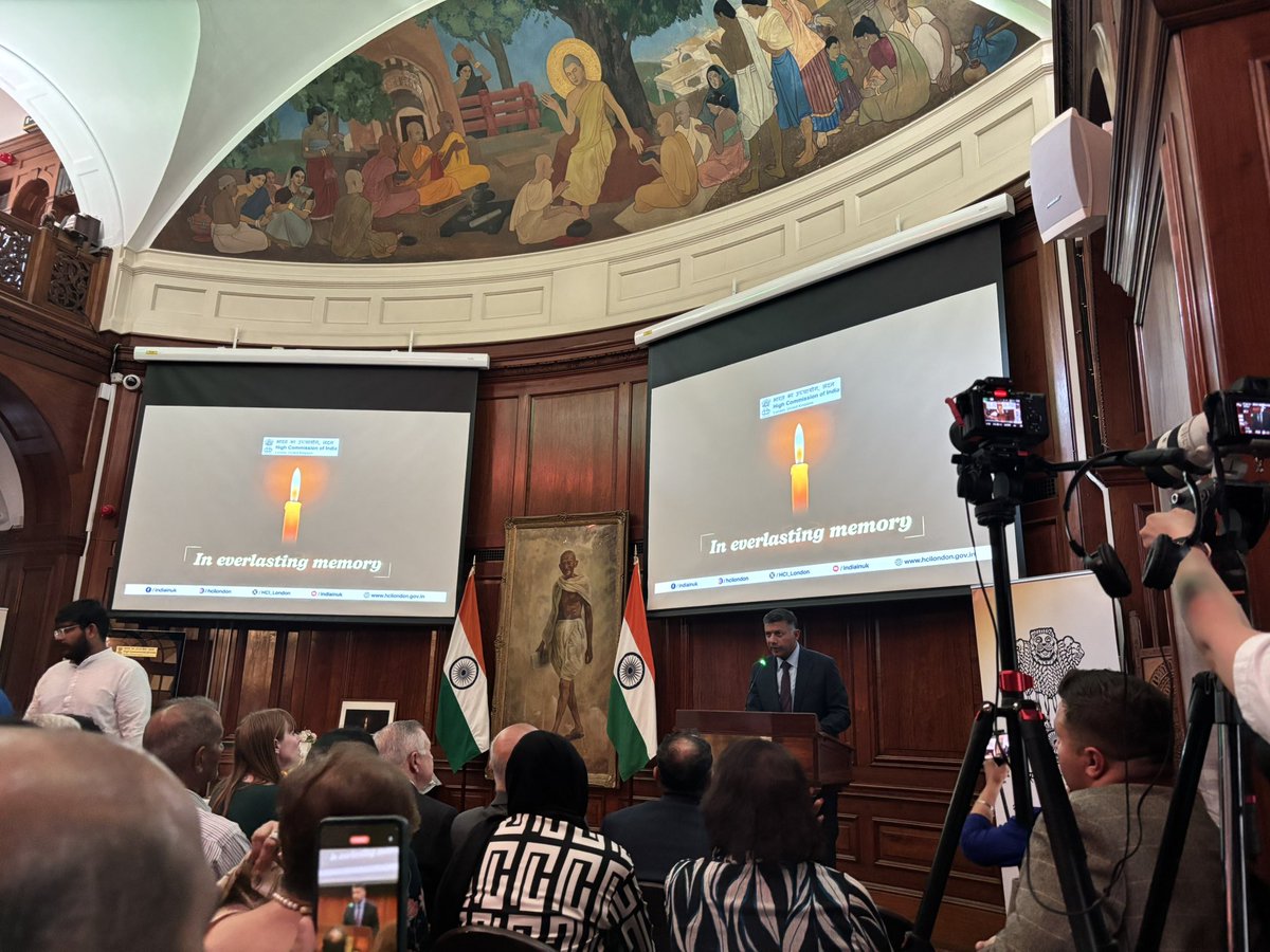 PhilR_R's tweet photo. “We grieve together”.

Deputy PM @AngelaRayner spoke for us all at an emotional gathering at @HCI_London following the tragic AI171 air disaster. 

@BoardofDeputies mourns for those lost and we stand with their loved ones. 

Thank you to HE @VDoraiswami for bringing us together. https://t.co/hCeAS8F4Im
