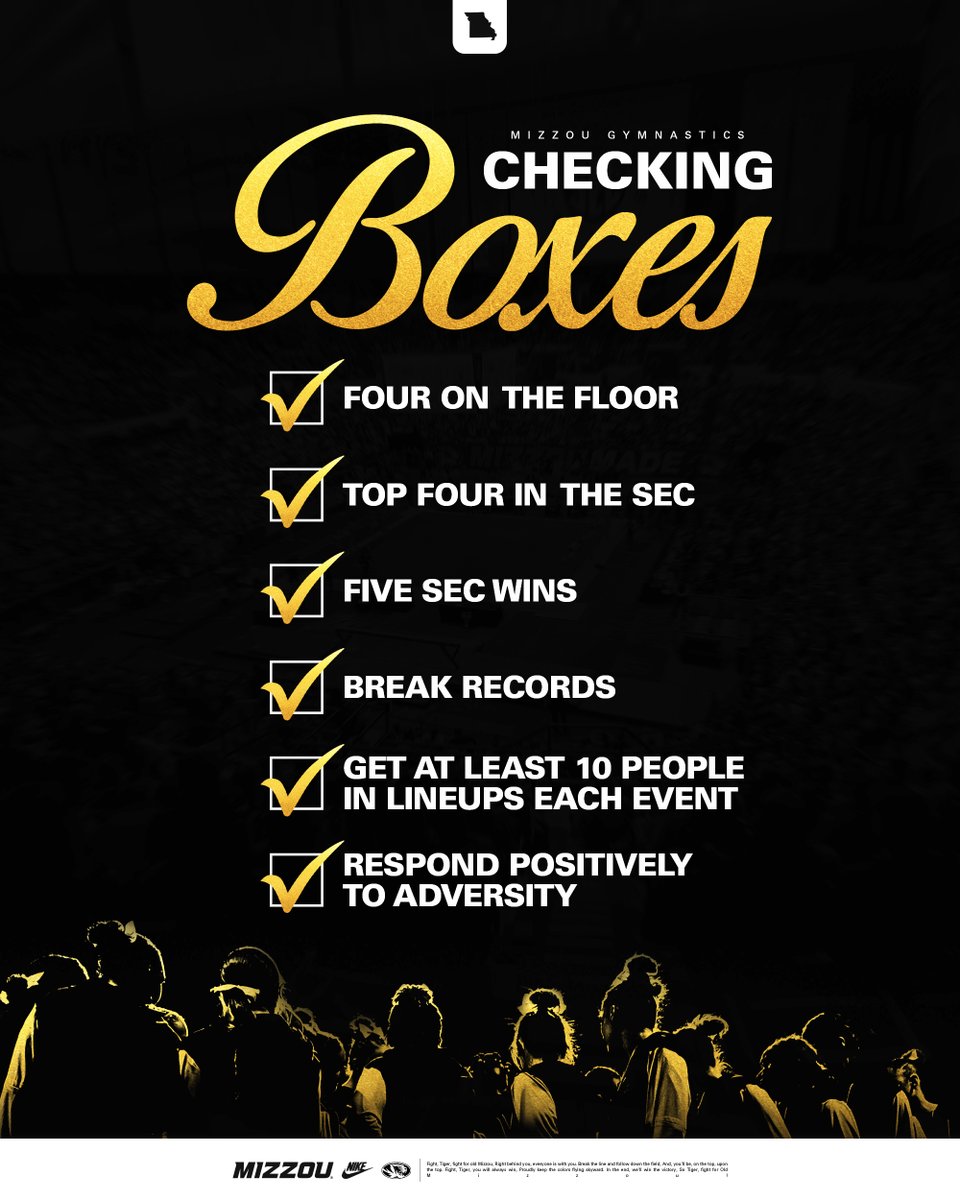 ICYMI: The Tigers checked off every single goal they set this season.

#MIZ 🐯