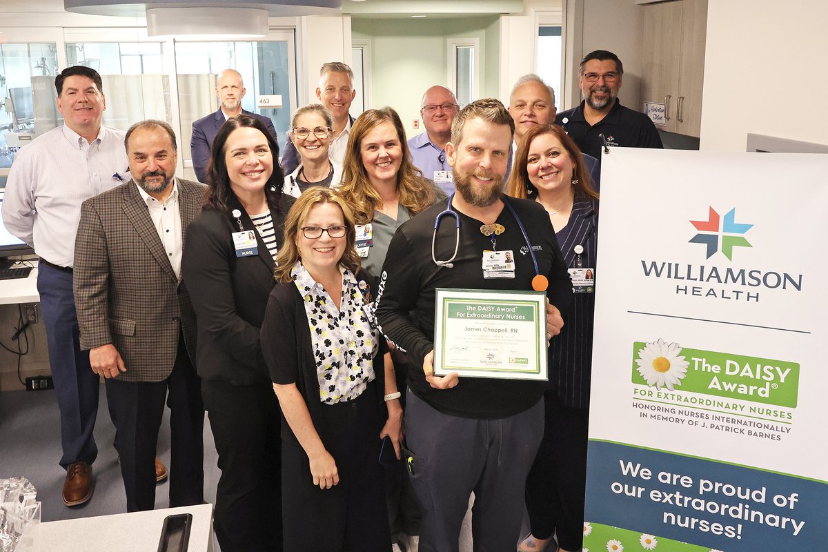 Williamson Health (@williamson_hlth) on Twitter photo Help us in congratulating one of our latest <a href="/DAISY4Nurses/">DAISY Foundation</a> Award winners: ๐๐๐ฆ๐๐ฌ ๐๐ก๐๐ฉ๐ฉ๐๐ฅ๐ฅ with our ICU! ๐ผ
Thank you to James, as well as each and every nurse providing compassionate care for our patients and families here at Williamson Health. Congratulations! โค๏ธ Help us in congratulating one of our latest <a href="/DAISY4Nurses/">DAISY Foundation</a> Award winners: ๐๐๐ฆ๐๐ฌ ๐๐ก๐๐ฉ๐ฉ๐๐ฅ๐ฅ with our ICU! ๐ผ
Thank you to James, as well as each and every nurse providing compassionate care for our patients and families here at Williamson Health. Congratulations! โค๏ธ