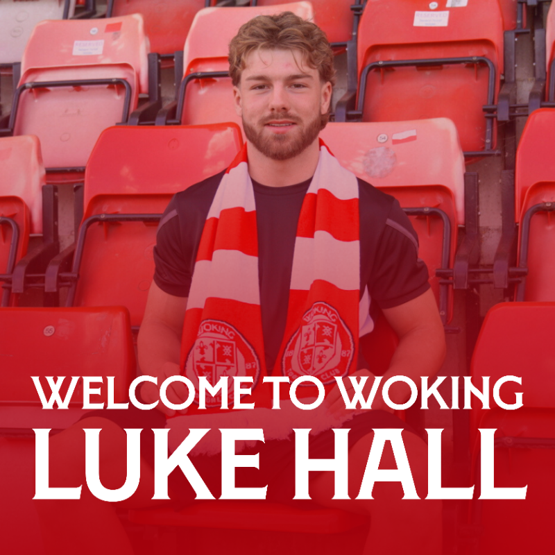 wokingfc's tweet photo. Welcome to Woking, Luke Hall. ♦️