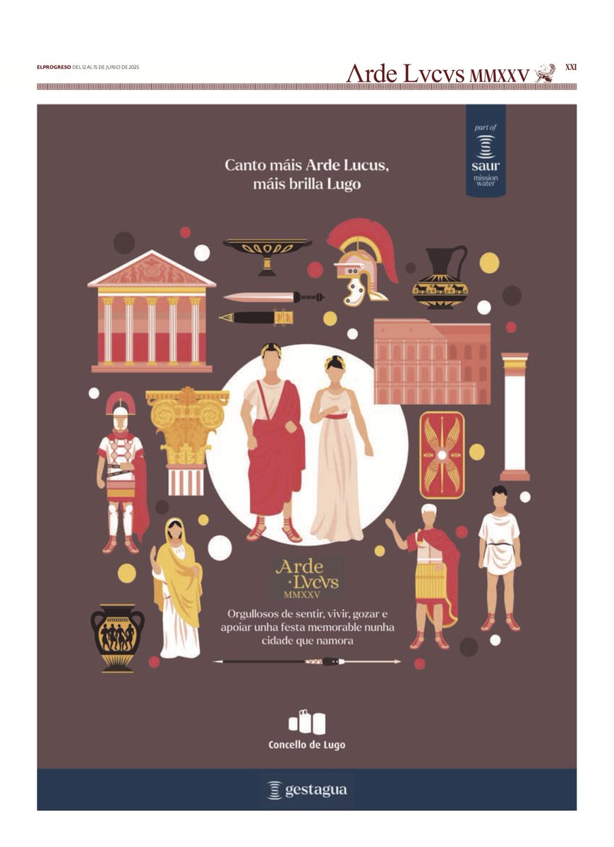 🔥 "He aquí la magia del <a href="/ardelucus/">Arde Lucus</a>, retroceder en el tiempo para disfrutar de nuestro legado cultural e histórico en primera persona". Desde Gestagua nos enorgullecemos de haber disfrutado y apoyado unas fiestas memorables en una ciudad que enamora.
📸 Vía <a href="/elprogreso_Lugo/">El Progreso de Lugo</a>