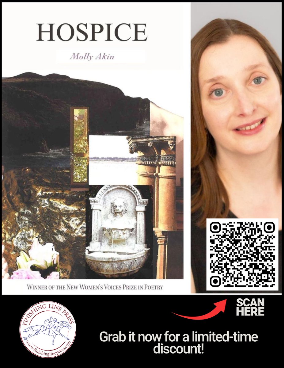 FLPress's tweet photo. FLP CHAPBOOK OF THE DAY: Hospice by Molly Akin
On SALE:   https://t.co/Svj8HFpCNq
 
Winner of the New Women’s Voices Prize in Poetry, Hospice catalogs a decade in the poet’s life marked by becoming a #mother while supporting a #terminally #ill parent, reckoning with the intimate work of #caregiving. Formal explorations grapple with the twinned dynamics of mothering and motherlessness. Throughout the collection, Molly Akin considers how we trace our origins and inheritance within the imperfections of memory. #Hospice employs precise and deliberate syntax to examine universally human and deeply personal themes.
Molly Akin is a writer and nonprofit library director based on Cape Cod, Massachusetts. She has read in venues including the Emily Dickinson Museum, Wilder Words, Fine Arts Work Center, and New England Poetry Club. A semi-finalist for the Black Lawrence Press St. Lawrence Book Prize, Molly’s work has been published in journals, including Brevity, Idenity Theory, Inflectionist Review, and Paraselene. Hospice is her first published collection.
 
PRAISE FOR Hospice by Molly Akin
 
Mothering, compassion, lineage — Akin explores the mega sphere that is contemporary motherhood in this striking chapbook collection. In a lean but hard-hitting, visceral verse, Akin ardently depicts what it is like dealing with the loss of a mother, void and haunting memory. A strong, memorable debut collection!
–Jose Hernandez Diaz, author of The Parachutist and Bad Mexican, Bad American
 
Molly Akin‘s Hospice unearths the hidden beauty and devastation at the root of grief. From the life cycles of ladybugs, orchids, and loved ones, Akin offers a meditative glimpse into the ephemeral nature of living, the consuming nature of loss, “the keening cry of a bird,” and “the waters no damn can hold.” With lightness and depth, this collection unravels the sacred contradictions that sustain us, the ones embedded in being alive, of mothering, of losing and loving, again and again.
–Tatiana Johnson-Boria, author of Nocturne in Joy
 
Its title suggests, Molly Akin‘s debut chapbook, Hospice, is about end-of-life care––a poet bearing witness to and participating in her mother’s final weeks and days––but the etymological root of that word, the Latin hospitem, meaning “guest, stranger, sojourner, visitor,” is also very much at stake. In these poems, the reader sojourns across a defamiliarized world, acutely described with a Dickinsonian economy and cataloged, freshly, by Akin’s fine-toothed aesthetic. Akin’s is not the language of life but the language of death, of near-death and after-death: that fragment, or moan that is whispered across the “gash // wound” between the living and the dying (for in Hospice, there is nothing so gentle as a “veil”). As her mother dies from a long cancer––”spider pain / leg pain / bone pain,” her “tail / tucked / between / bone”––the poet dares also to look closely at her own flesh, her image a “coiled / Siren,” her body also a mother’s body, aging, resilient, pained, ancestral, capable, moving through time: “One big contraction,” she writes, “And it is our life / Looking back.” But for as much as this book looks back––and it does, at the poet’s origins, at language’s deep lineages, at Dickinson herself––it also gazes forward, toward a world marked by new absence and yet newly possible. “It took her / death / to wrest / my self // from / her––,” Akin writes. And that is the difficult space where these poems sit vigil: bedside new knowledge.
–Jane Huffman, author of Public Abstract
 
Please share/please repost  #flpauthor #preorder #AwesomeCoverArt  #poetry #chapbook #read #poems #hospice #mother #caregiving #caregiver #terminal #illness