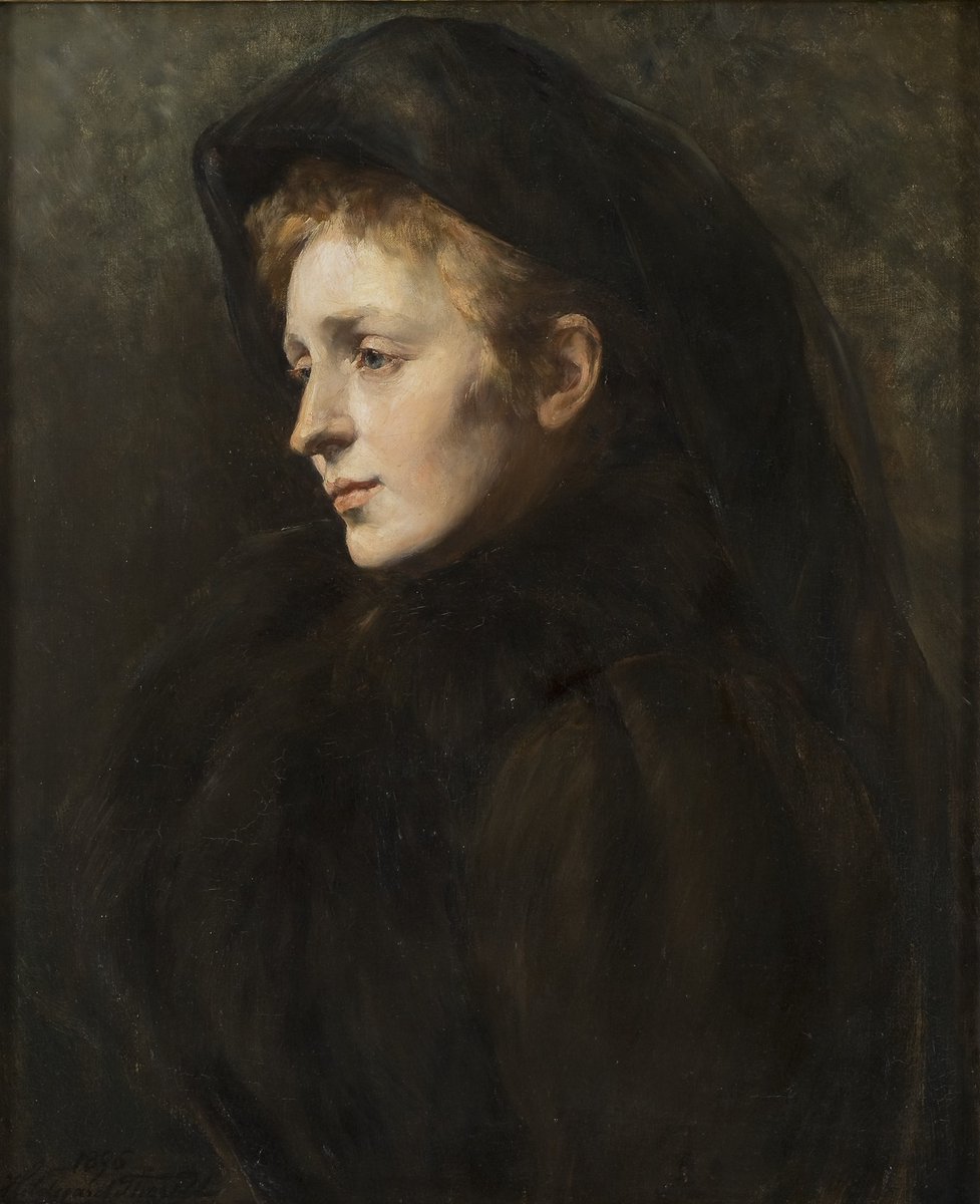 Todo al negro

Cecilia Beaux
Ethel Page (Mrs James Large) 
1884

Hildegard Thorell
Mujer de luto
1896