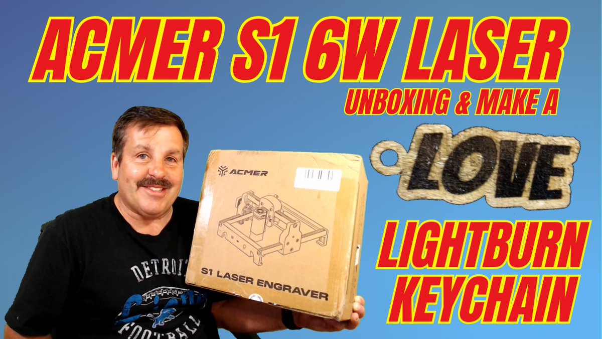 HLtinkercad's tweet photo. Check out the #ACMER S1 6-Watt Laser! It arrives assembled and ready to roll. Unboxing, Setup, and how to make a Lightburn keychain. All in about 10 minutes. 💯🔥
https://t.co/a5nkgceamX https://t.co/PZupcAi2ja