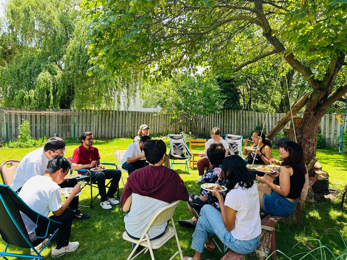 PurdueAgroeco's tweet photo. Yesterday the lab wrapped up the week with good food, great company and a whole lot of laughter at the PAL summer potluck party ☀️🌿#purdueag #agroecology #agronomypurdue https://t.co/0W6wZOybpV