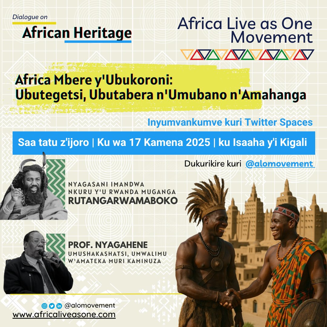Africa Live as One Movement (@alomovement) on Twitter photo 🔴Muratumiwe mu kiganiro cy’ejo aho tuzaganira ku buryo Abanyafurika babanaga ku rwego rw’ibihugu ndetse n’uko ubutabera bwakoraga. <a href="/RTANGARWMABOKO/">Muganga RUTANGARWAMABOKO</a> 🔴Muratumiwe mu kiganiro cy’ejo aho tuzaganira ku buryo Abanyafurika babanaga ku rwego rw’ibihugu ndetse n’uko ubutabera bwakoraga. <a href="/RTANGARWMABOKO/">Muganga RUTANGARWAMABOKO</a>
