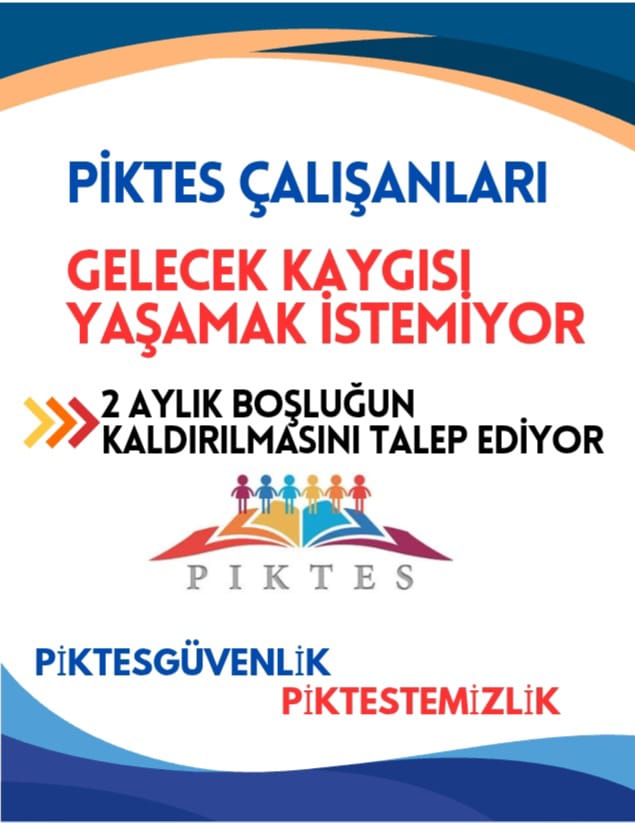 #piktesesüreklilik
#PiktesTemizlik
#PiktesGüvenlik
#Milli Eğitim Bakanlığı'na Bağlı Okullarda Görev Yapan PİKTES ÇALIŞANLARI olarak güvence istiyoruz
10 ay çalışıp 2 ay boşta kalmak istemiyoruz

#piktesesüreklilik

<a href="/RTErdogan/">Recep Tayyip Erdoğan</a> <a href="/iletisim/">T.C. İletişim Başkanlığı</a> <a href="/RTEdijital/">Erdoğan Dijital Medya</a> <a href="/Yusuf__Tekin/">Yusuf Tekin</a> <a href="/cengizmete/">Cengiz Mete</a>
