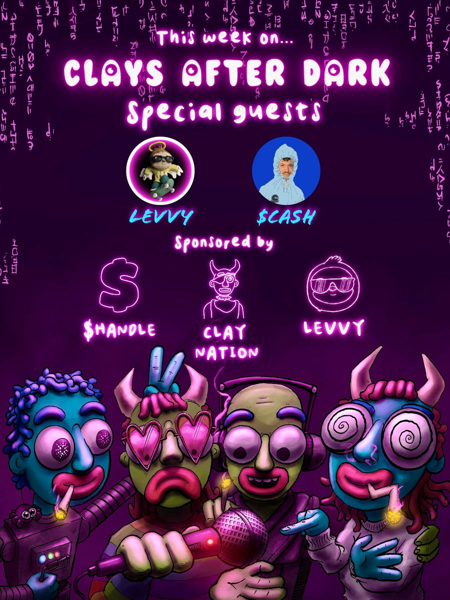 CAD is bringing you a doubleheader this week—we’ll see you on Wednesday! 💜

Guests:

<a href="/CashAnvil/">$cash</a> 👨‍💻
<a href="/levvyfinance/">Levvy</a> 🔥

Sponsors:

<a href="/adahandle/">$handle</a> 💲
<a href="/levvyfinance/">Levvy</a> 🏦
<a href="/claymates/">Clay Nation</a> 🧡

*Set Those Reminders*

x.com/i/spaces/1djGX…