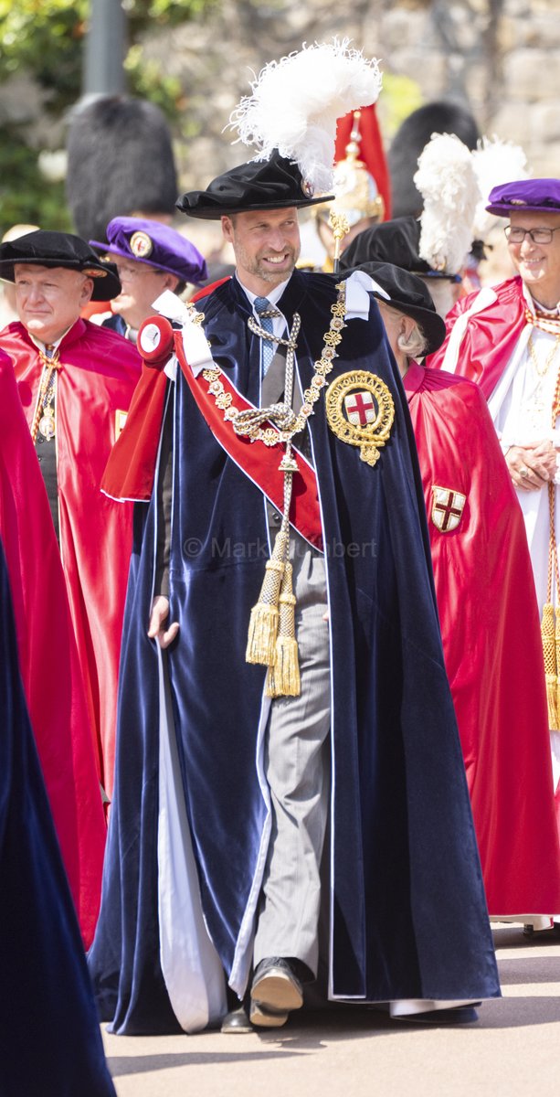 Prince William, Prince of Wales and Catherine, Princess of Wales attend the Order of the Garter service at St. George's Chapel in Windsor Castle. #royal #KateMiddleton #PrincessCatherine #princessofwales #GarterDay