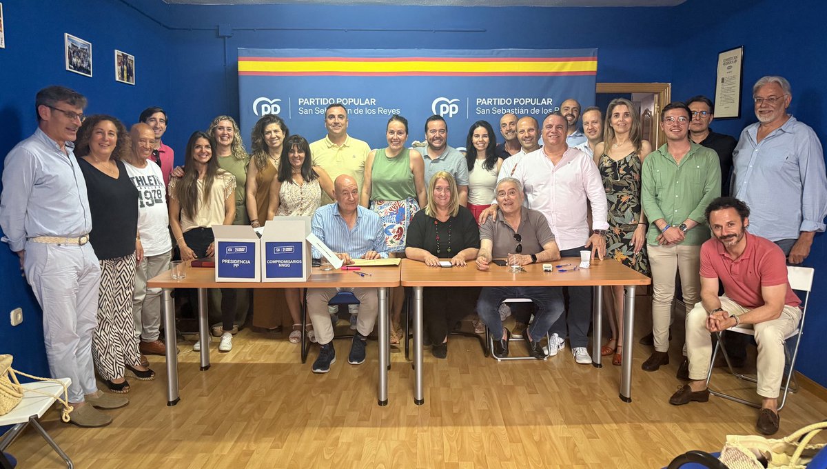 🔵 San Sebastián de los Reyes respalda a <a href="/NunezFeijoo/">Alberto Núñez Feijóo</a> como presidente del <a href="/ppopular/">Partido Popular</a> con el 100% de los votos ‼️

¡GRACIAS a todos los afiliados por la participación! Y gracias también a los miembros de la mesa por el esfuerzo durante toda la jornada 👏🏽