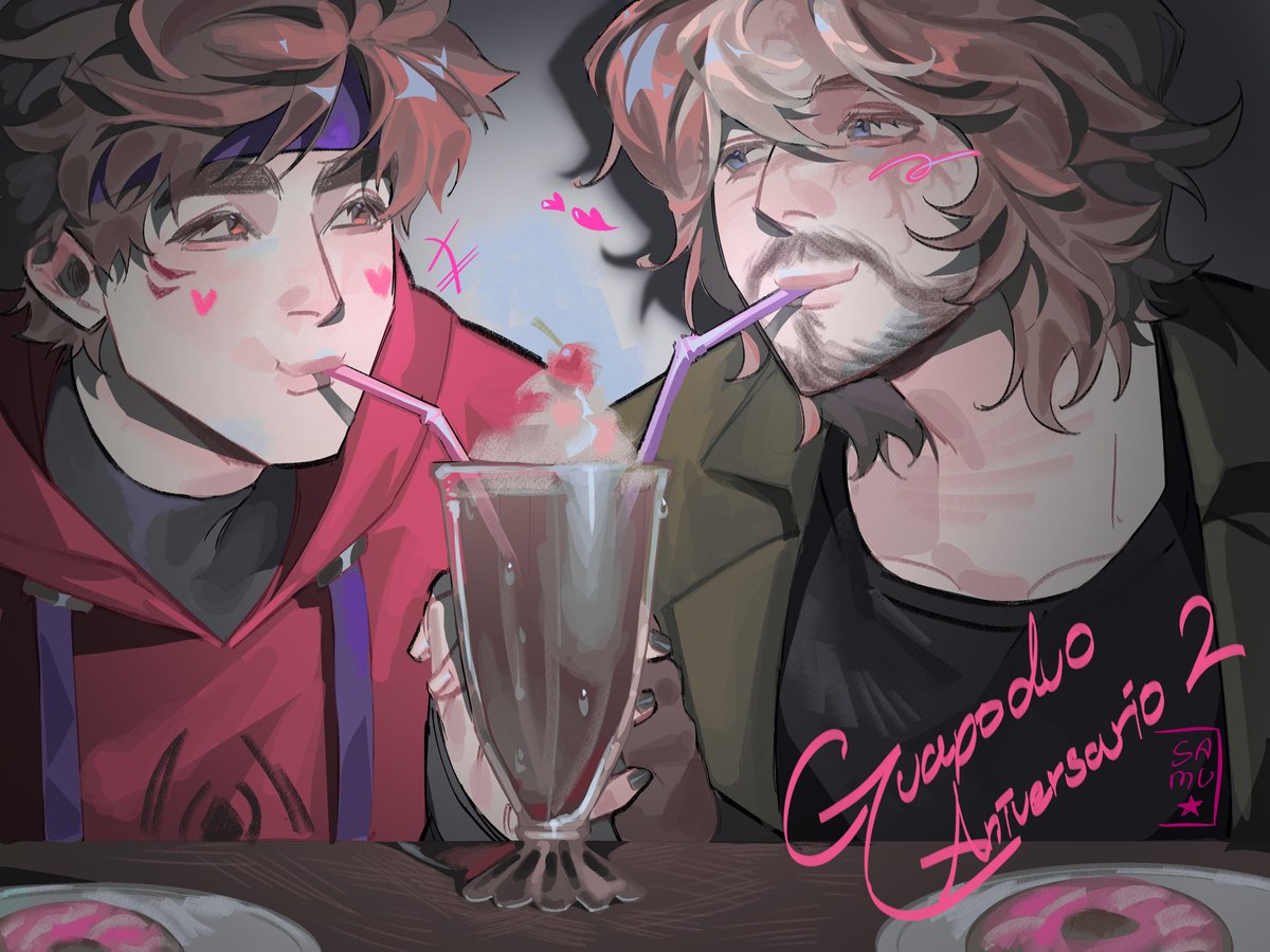 Samu3746's tweet image. ya dos años desde q se casaron 
.·°՞(¯□¯)՞°·. ♡

#guapoduo #guapoduofanart