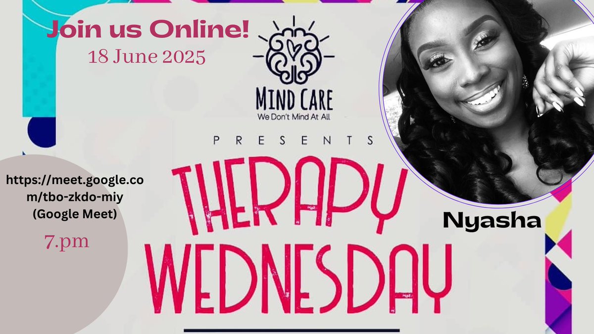 MindCare___'s tweet photo. Wednesday Therapy Session✨💚

Join us this Wednesday for a session as we will be talking about what to do when you are torn between holding on and letting go

Our host will be MindCare’s Nyasha with the topic“What Grief Taught Me”

Time:19hrs,link below👇🏼
https://t.co/WrwALNGbaJ https://t.co/TrXK9MMxX4